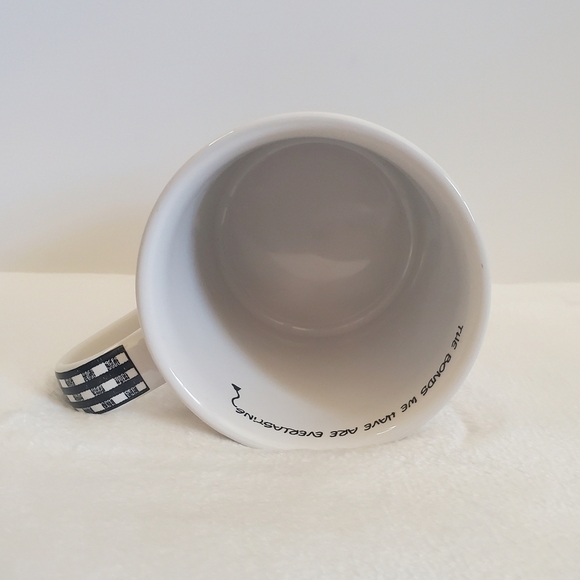 𝅺ENESCO Mother Glossy White Black Coffee Cup Mug 16 Oz - Picture 12 of 14